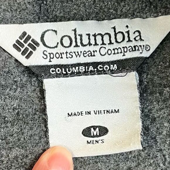 Columbia Steen Mountain Gray Full Zip Fleece Jacket Medium - Picture 8 of 13